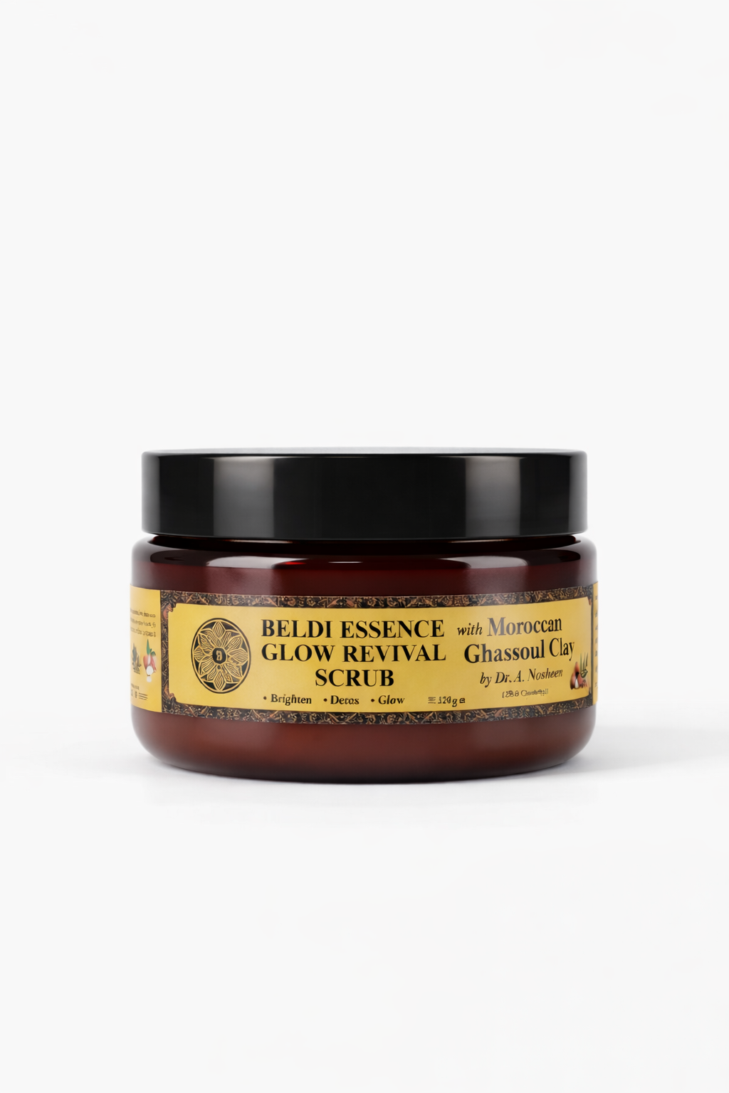 GLOW REVIVAL – Ghassoul Clay Face Scrub (Pore-Refining Detox Exfoliator)